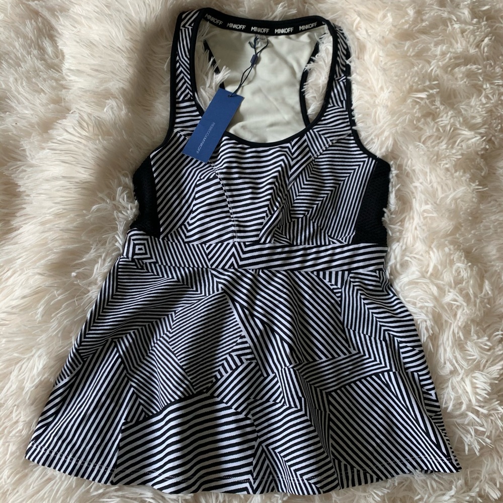 New Rebecca Minkoff Print Workout Top Xsmall